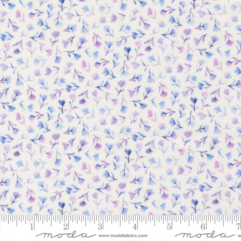 Delphinium- Snowdrop Sea Pink: Sold by the 1/2 yard