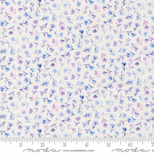 Delphinium- Snowdrop Sea Pink: Sold by the 1/2 yard