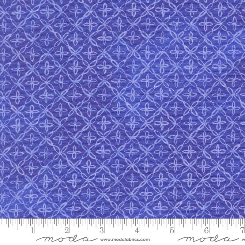 Delphinium- Agapanthus Flourish: Sold by the 1/2 yard