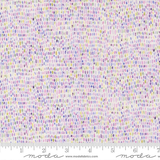 Delphinium- Snowdrop Palette: Sold by the 1/2 yard