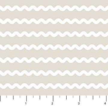 Bits and Bobs- Taupe Rickrack: Sold by the 1/2 yard