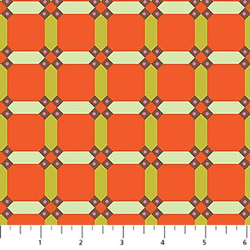 Camouflage- Orange X: Sold By The 1/2 yard