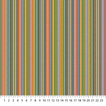 Camouflage- Spring Mini Stripe: Sold By The 1/2 yard