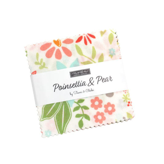 Poinsettia and Pear Mini Charm Pack- 42 PCS