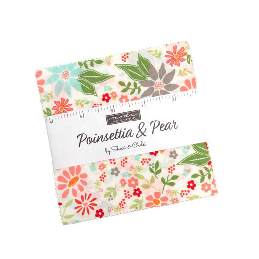 Poinsettia and Pear Charm Pack- 42 PCS