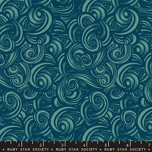 Fireglow- Watercress Smoke: Sold by the 1/2 yard