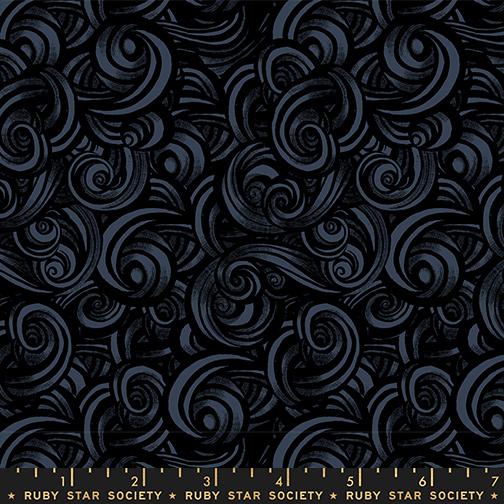 Fireglow- Black Smoke: Sold by the 1/2 yard