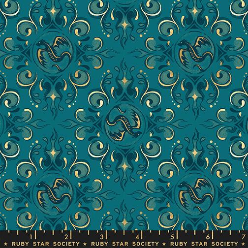 Fireglow- Galaxy Metallic Emblem: Sold by the 1/2 yard