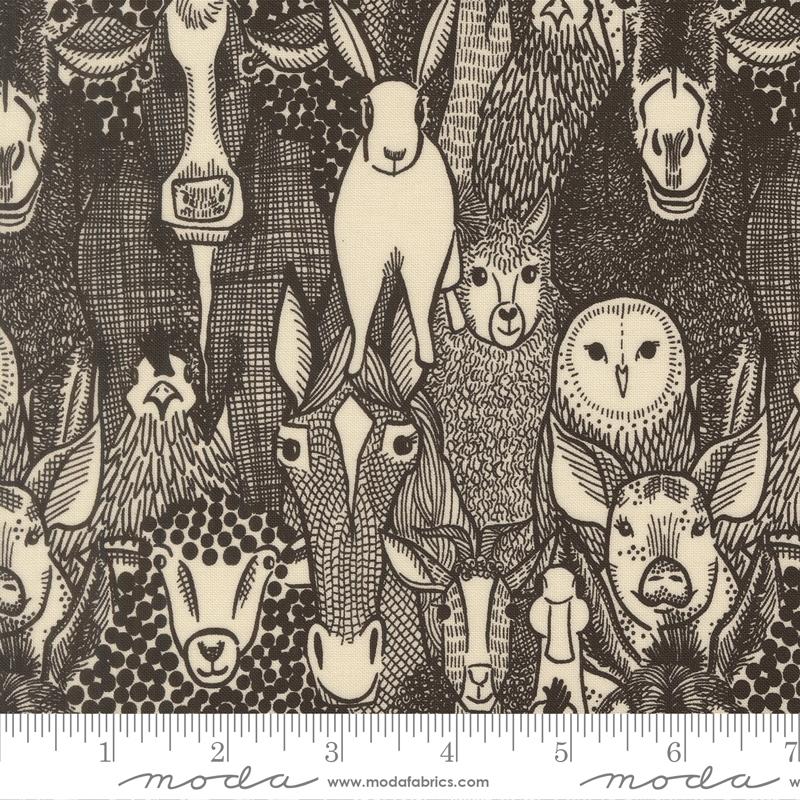 The Henhouse- Iron Barnyard Faces: Sold by the 1/2 Yard