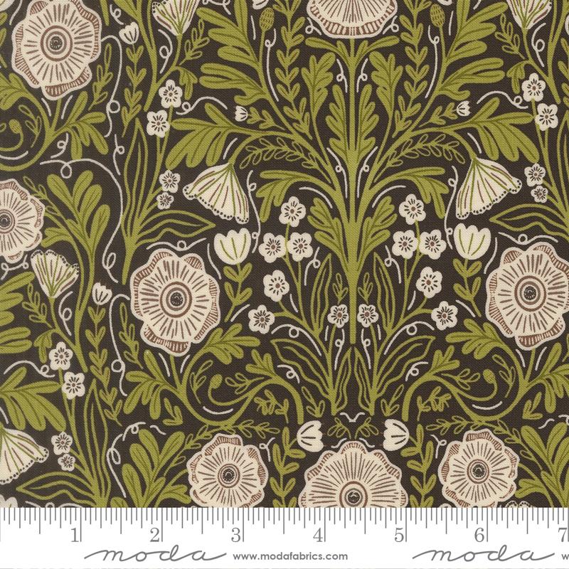 The Henhouse- Iron Poppy Florals: Sold by the 1/2 Yard