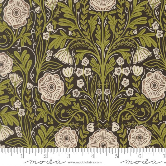 The Henhouse- Iron Poppy Florals: Sold by the 1/2 Yard