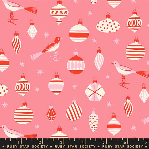 Merry Happy- Sorbet Baubles: Sold by the 1/2 yard