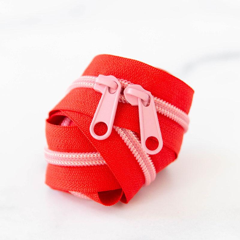 Shortcake 30" Zipper- Red/Pink