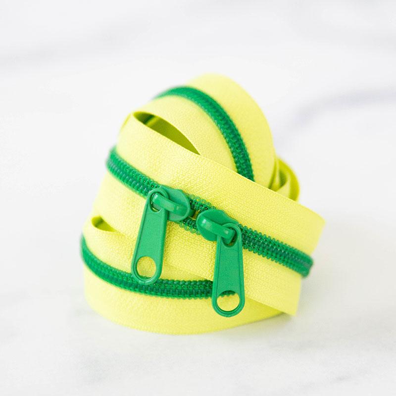 Lemon Lime 30" Zipper- Yellow/Green