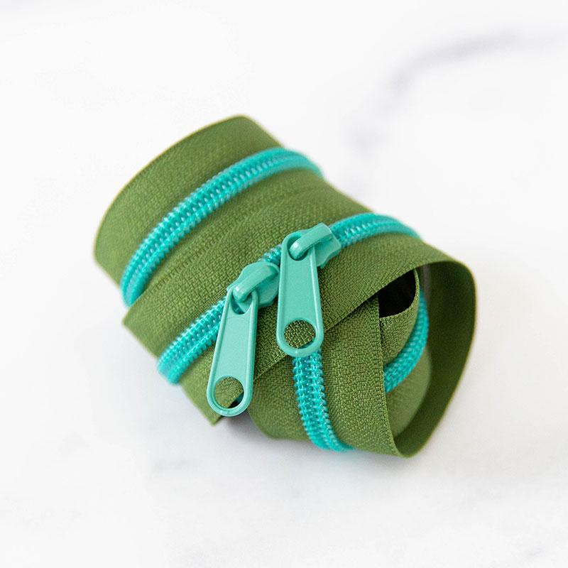 Lagoon 30" Zipper- Aqua/Green