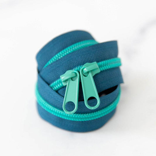 Tealtastic 30" Zipper- Teal/Green