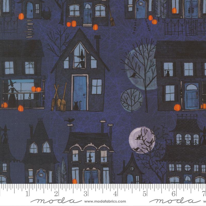Coven- Midnight Witch Village: Sold by the 1/2 yard