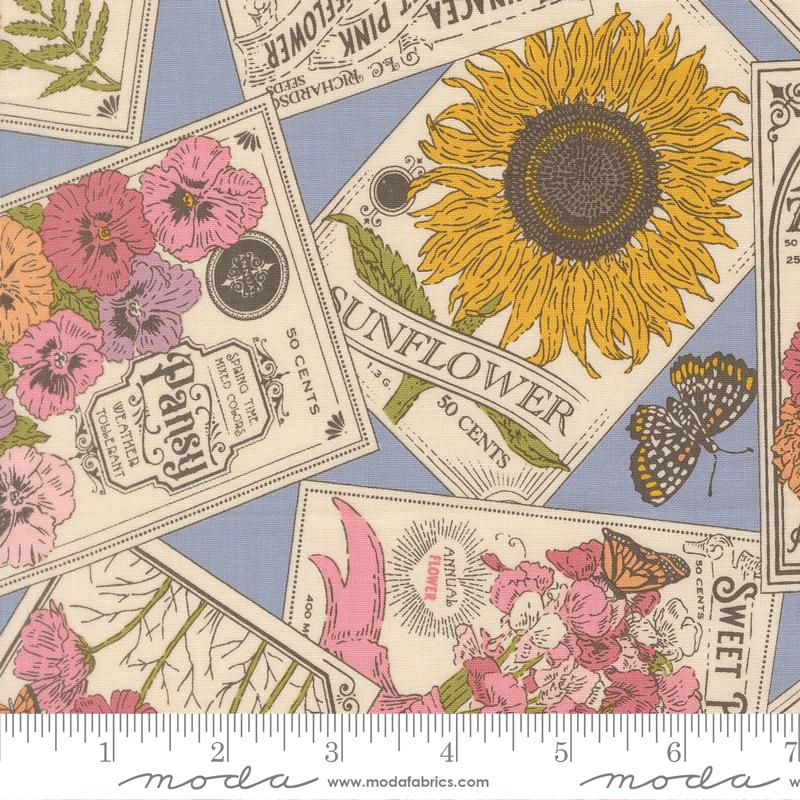 My Secret Garden- Dusk Seeds of Love: Sold by the 1/2 yard