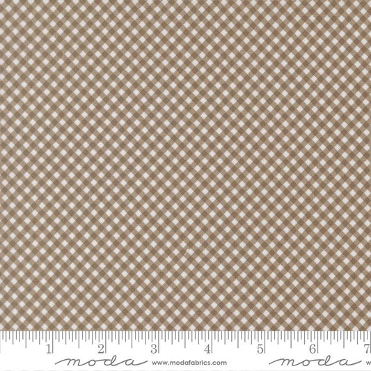 Birch & Willow- Stone Gingham: Sold by the 1/2 yard