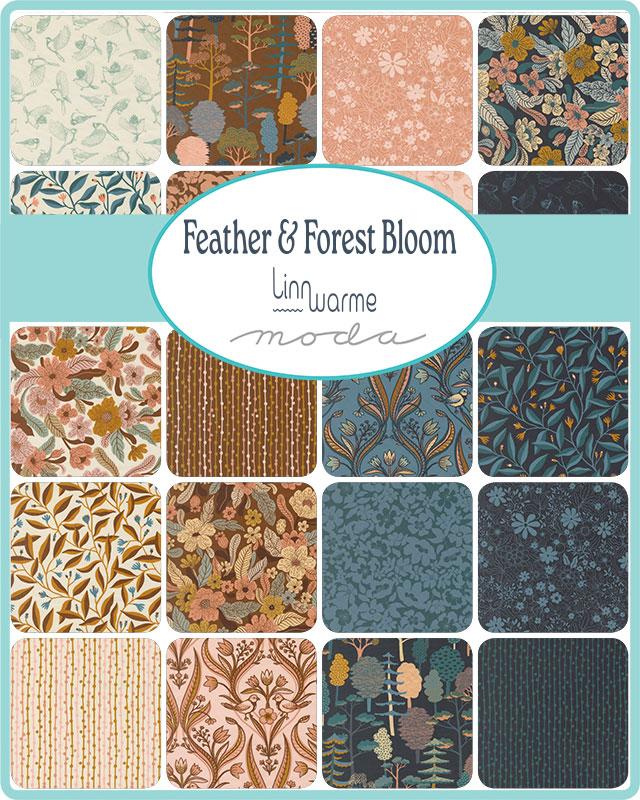 Feather & Forest Bloom Charm Pack- 42 PCS