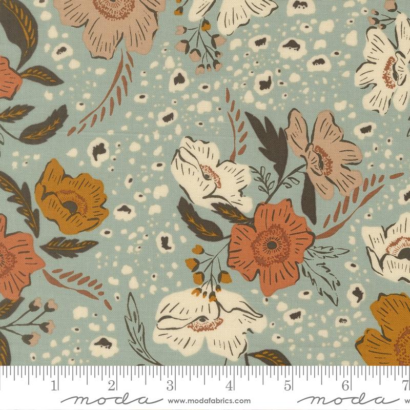 Wellspring- Storm Flora Flourish: Sold By The 1/2 Yard