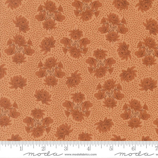 Wellspring- Coral Seashell Speckled Serenade: Sold By The 1/2 Yard