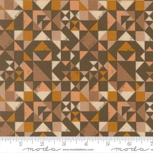 Wellspring- Earth Quilt Blocked: Sold By The 1/2 Yard