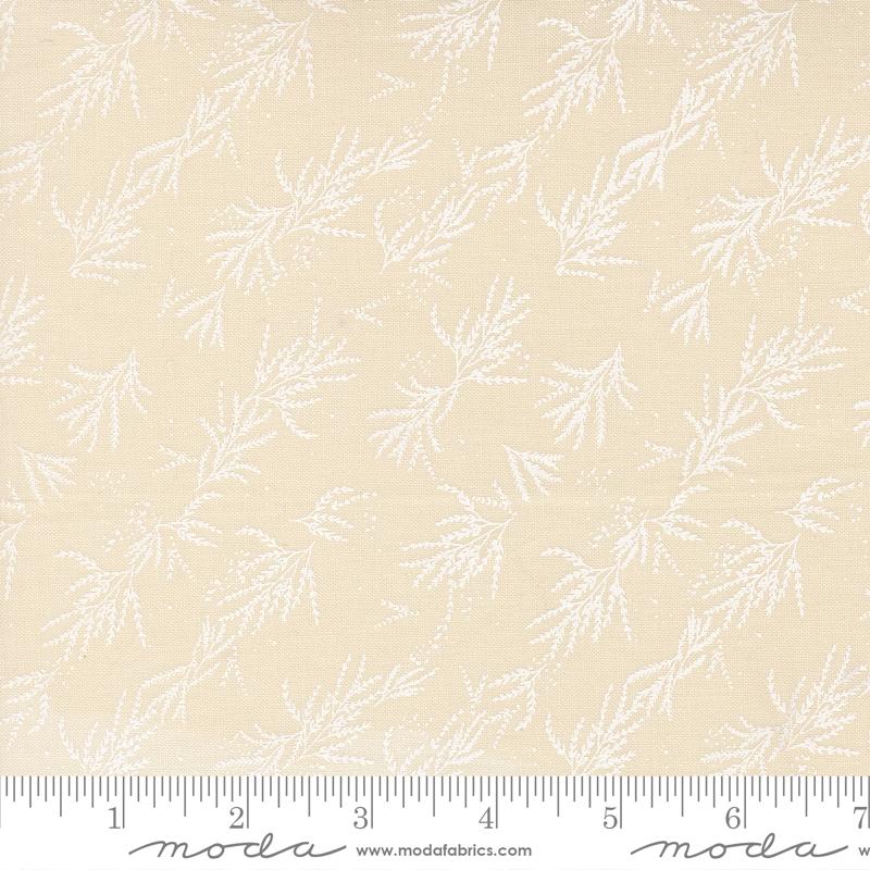 Wellspring- Eggshell White Branches: Sold By The 1/2 Yard