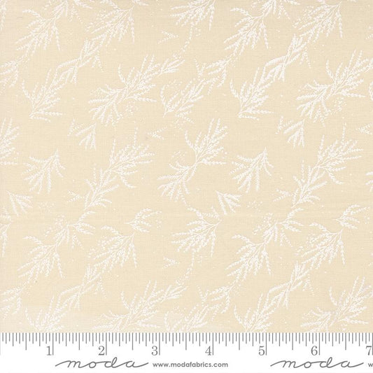 Wellspring- Eggshell White Branches: Sold By The 1/2 Yard