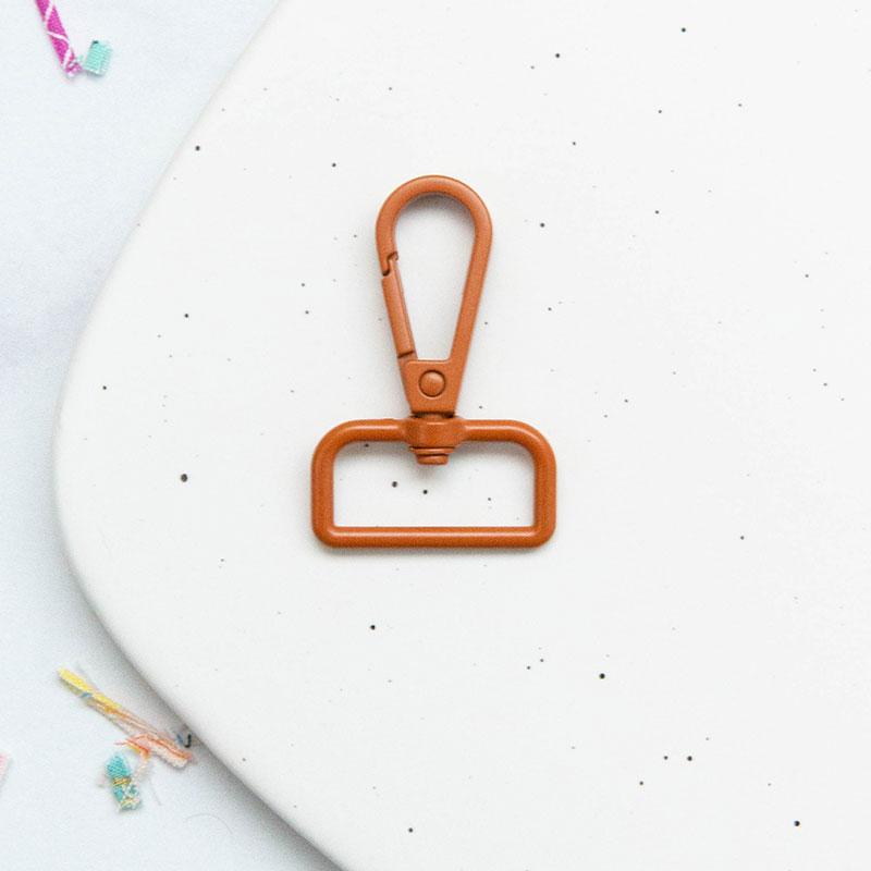 Swivel Hook Snap 1"- Caramel: 2Pcs