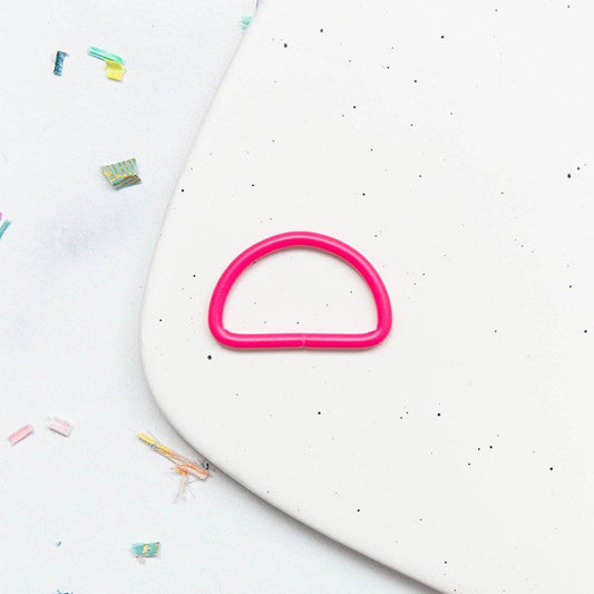 D-Ring 1.5"- Hot Pink: 2Pcs