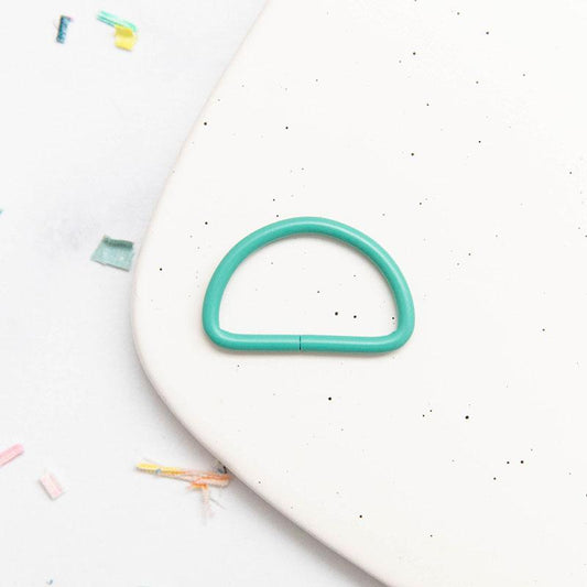 D-Ring 1.5"- Turquoise: 2Pcs