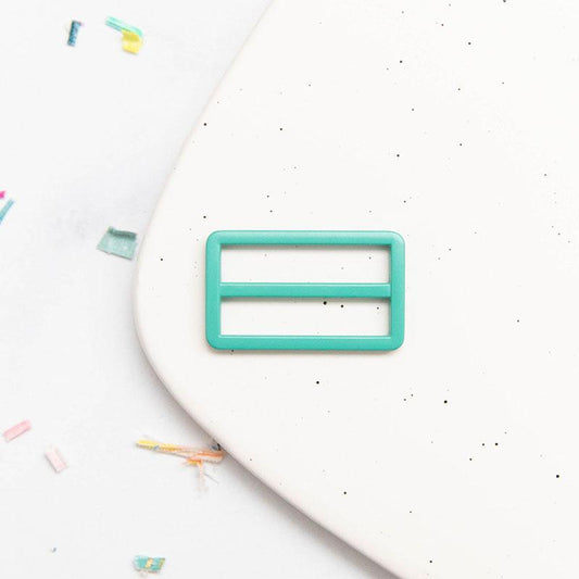 Tri Glide Slider Buckle 1.5"- Turquoise: 2Pcs