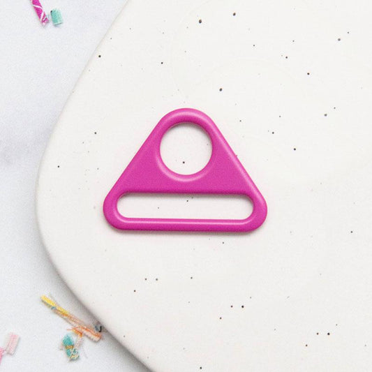 Triangle Ring 1.5"- Purple Berry: 2Pcs