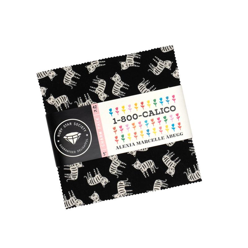 1-800-Calico Charm Pack- 42 PCS- Ruby Star Society