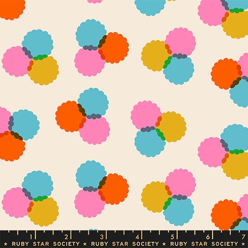 Sparkle Mart- Neutral Puffs: Sold by the 1/2 Yard