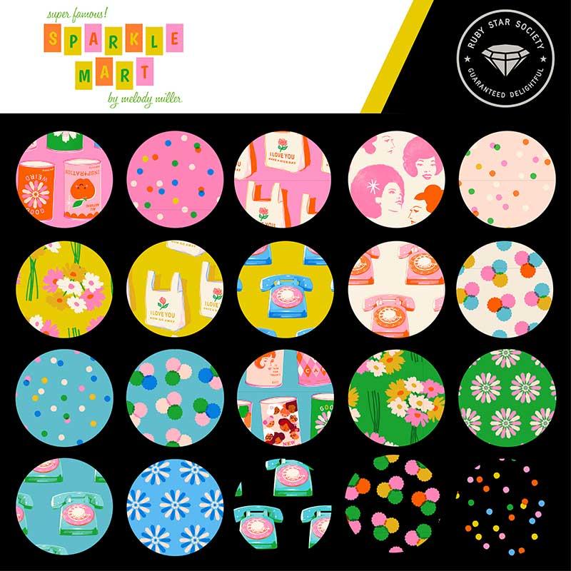 Sparkle Mart Fat Quarter Bundle- 28 PCS- Ruby Star Society