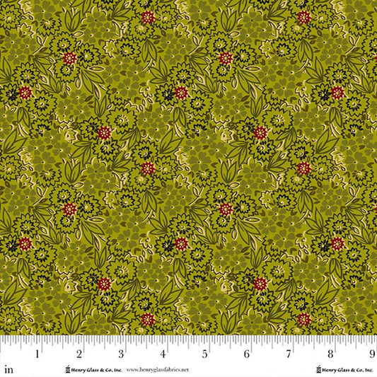 Baubles & Balsam- Evergreen Pressed Flowers: Sold by the 1/2 yard