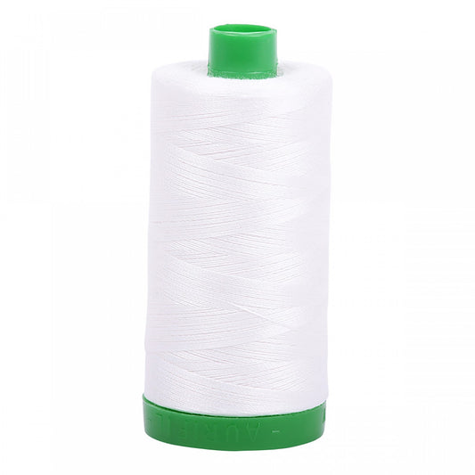 Aurifil 40wt Mako - 1092 Yards- Natural White
