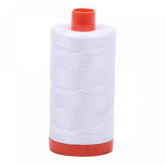 Aurifil 50wt Mako- 1422 Yards: White