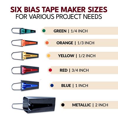 Deluxe Bias Tape Maker Set- 30pcs