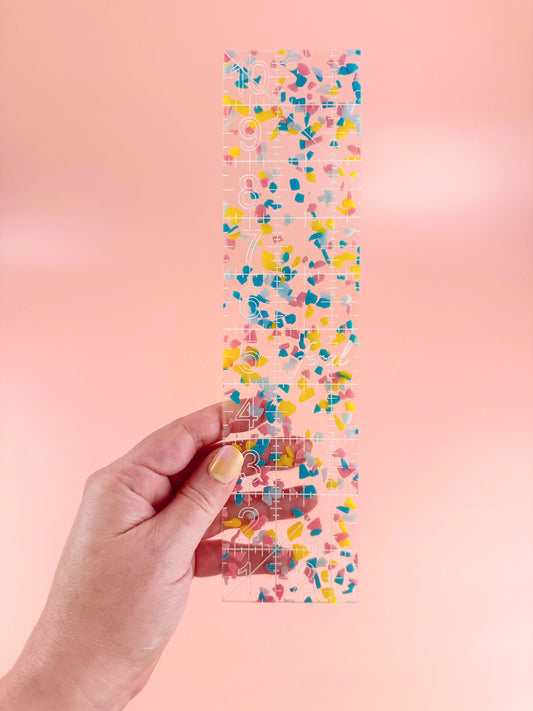 The 2.5" x 10" Ruler: Confetti