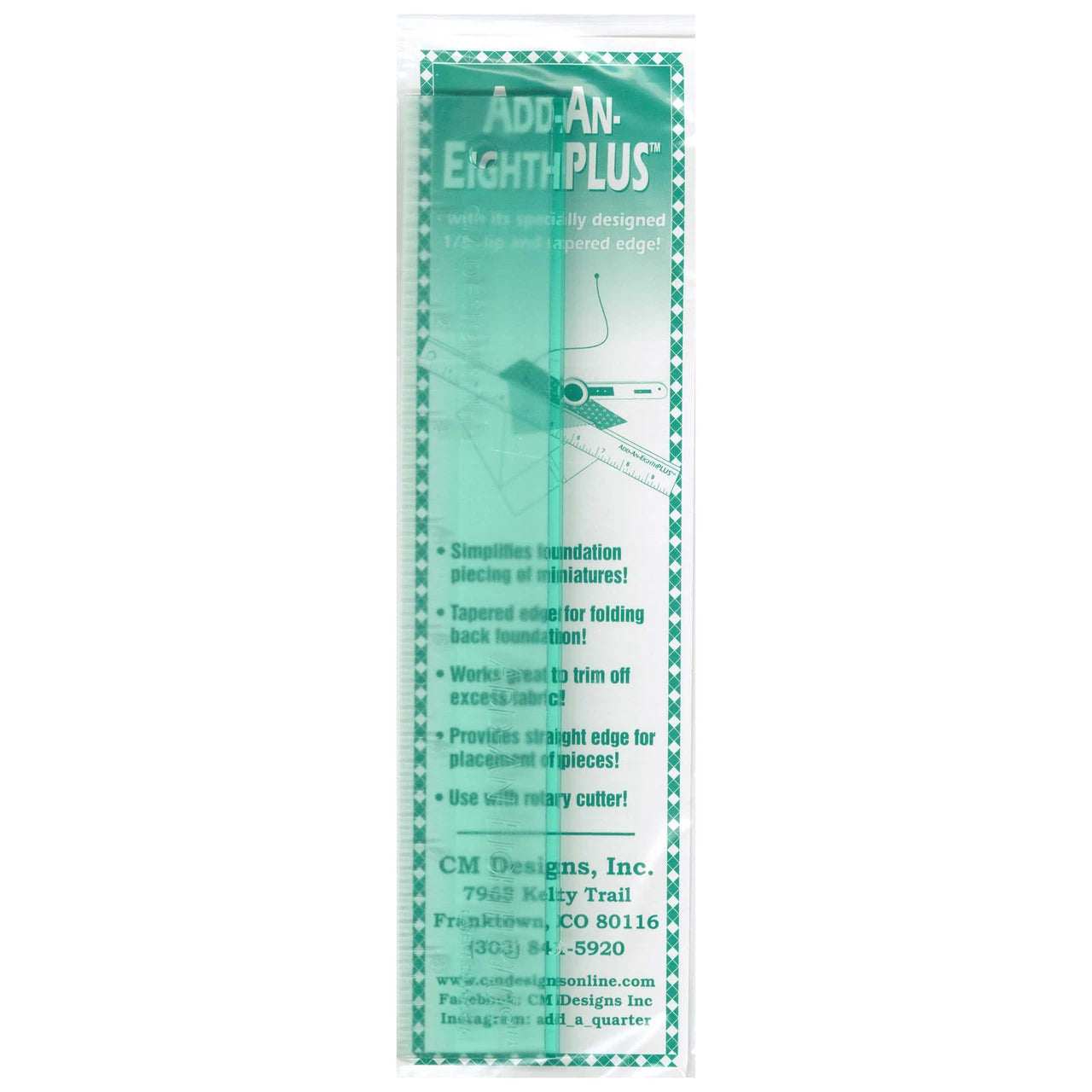 Add-A-Eighth Plus Ruler