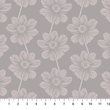 Indelible; Soft- Hazey Anemone: Sold by the 1/2 yard