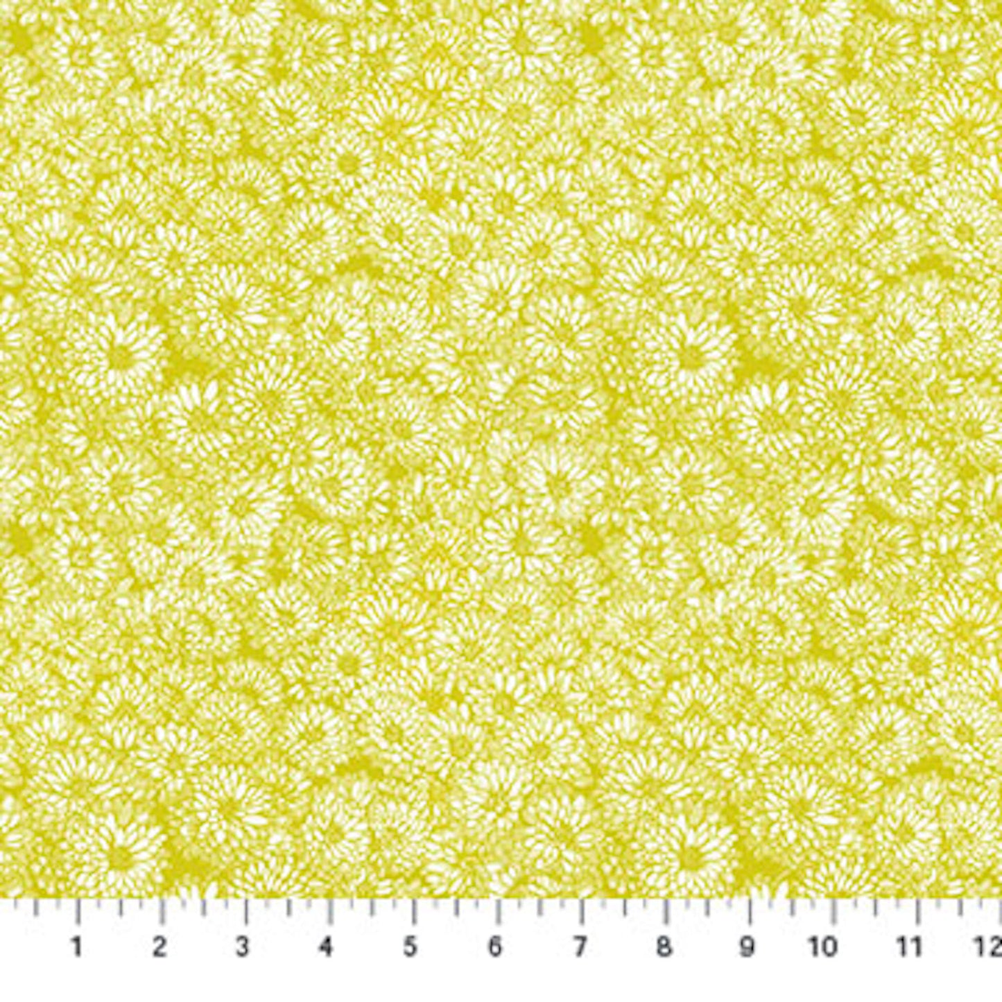 Indelible- Golden Mums: Sold by the 1/2 yard