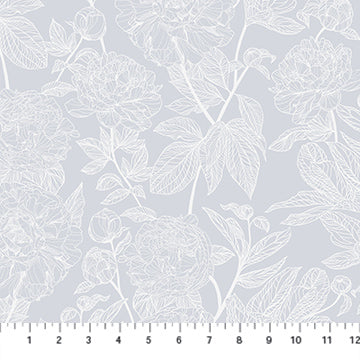 Indelible; Soft- Wing Peony: Sold by the 1/2 yard
