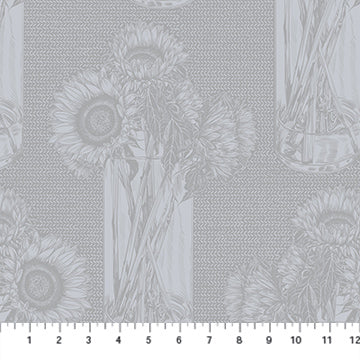 Indelible; Soft- Whisper Sunflowers: Sold by the 1/2 yard