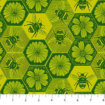 Indelible Ink- Citrus Busy: Sold by the 1/2 yard