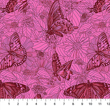 Indelible Ink- Candy Winging It: Sold by the 1/2 yard