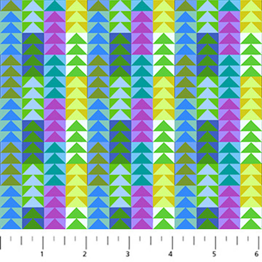 Piecework- Meadow Flying Geese: Sold by the 1/2 yard
